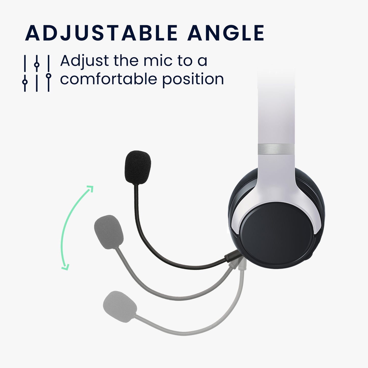 kwmobile Ersatz Kopfhörer Mikrofon kompatibel mit Razer Kaira Pro Headset Gaming Headphones Mikrofon mit 3,5 mm Klinkenstecker