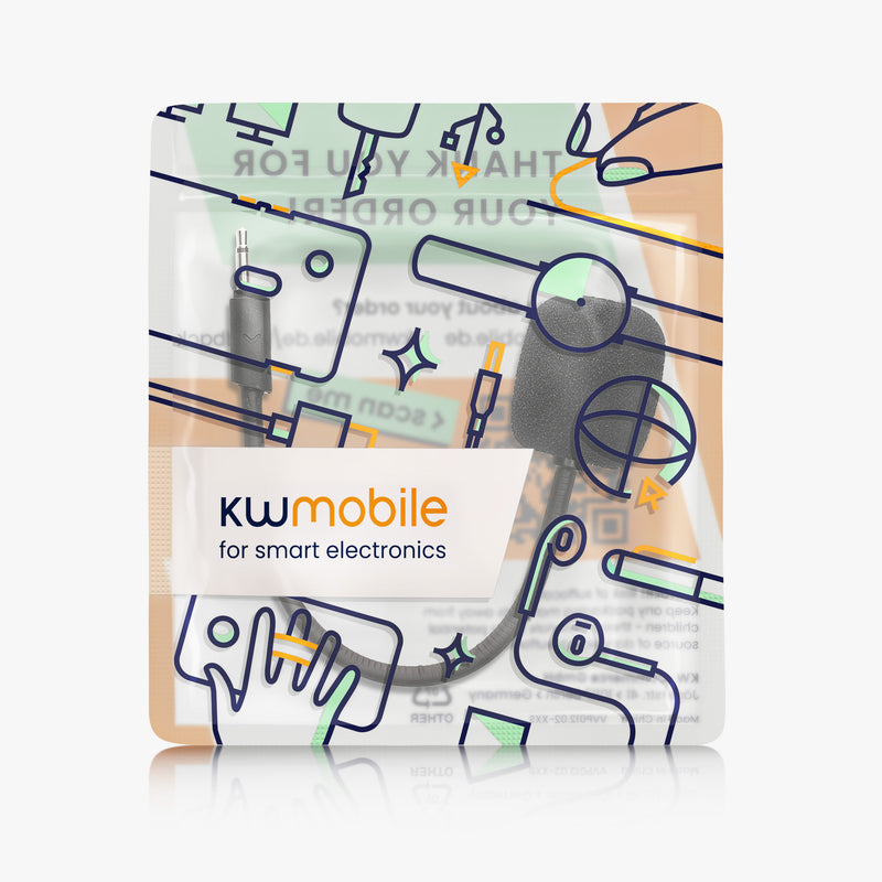 kwmobile Ersatz Kopfhörer Mikrofon kompatibel mit JBL Quantum 100 Headset - Gaming Headphones Mikrofon mit 3,5 mm Klinkenstecker