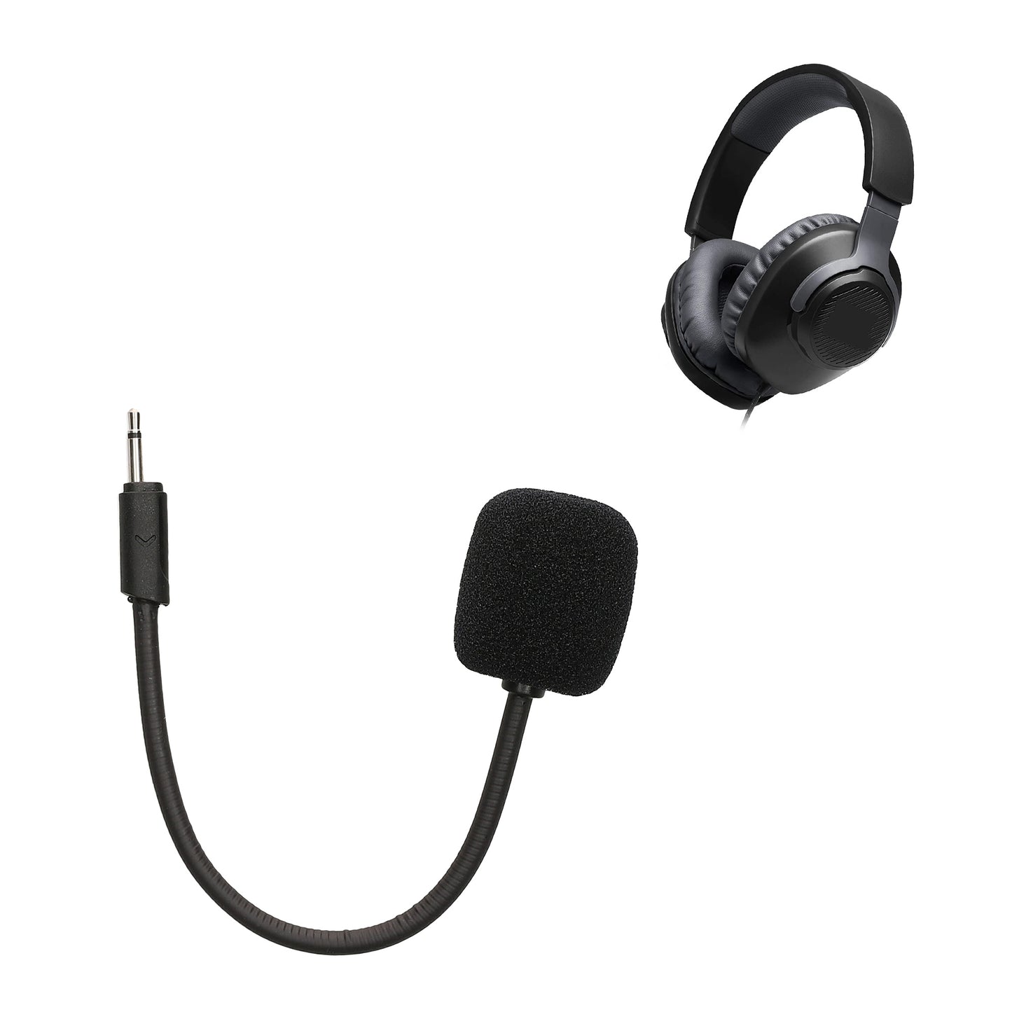 kwmobile Ersatz Kopfhörer Mikrofon kompatibel mit JBL Quantum 100 Headset - Gaming Headphones Mikrofon mit 3,5 mm Klinkenstecker