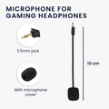 kwmobile Ersatz Kopfhörer Mikrofon kompatibel mit JBL Quantum 100 Headset - Gaming Headphones Mikrofon mit 3,5 mm Klinkenstecker