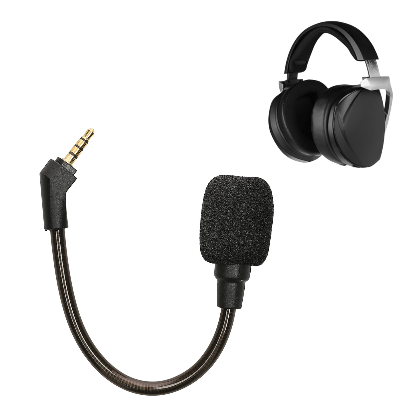 kwmobile Ersatz Kopfhörer Mikrofon kompatibel mit ASUS ROG Theta 7.1 Headset - Gaming Headphones Mikrofon mit 3,5 mm Klinkenstecker