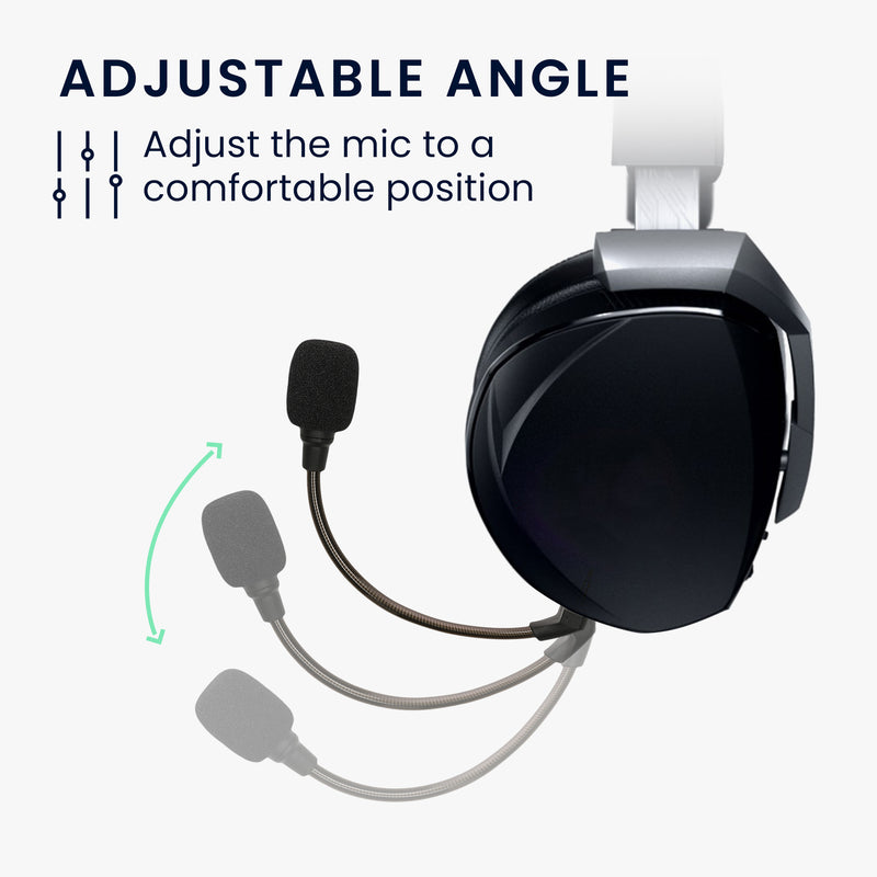 kwmobile Ersatz Kopfhörer Mikrofon kompatibel mit ASUS ROG Theta 7.1 Headset - Gaming Headphones Mikrofon mit 3,5 mm Klinkenstecker