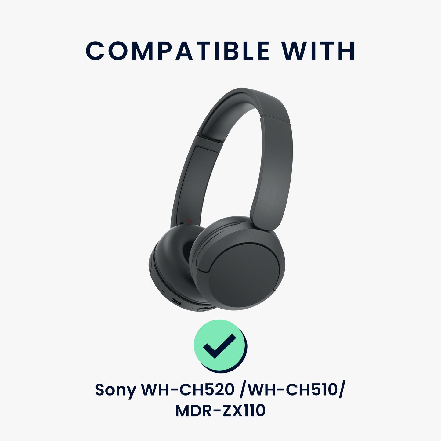 kwmobile Hülle für Sony WH-CH520 / WH-CH510 / MDR-ZX110 Tasche - Case für Headset aus Nylon