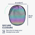 kwmobile Hülle für Sony WH-CH520 / WH-CH510 / MDR-ZX110 Tasche - Case für Headset aus Nylon