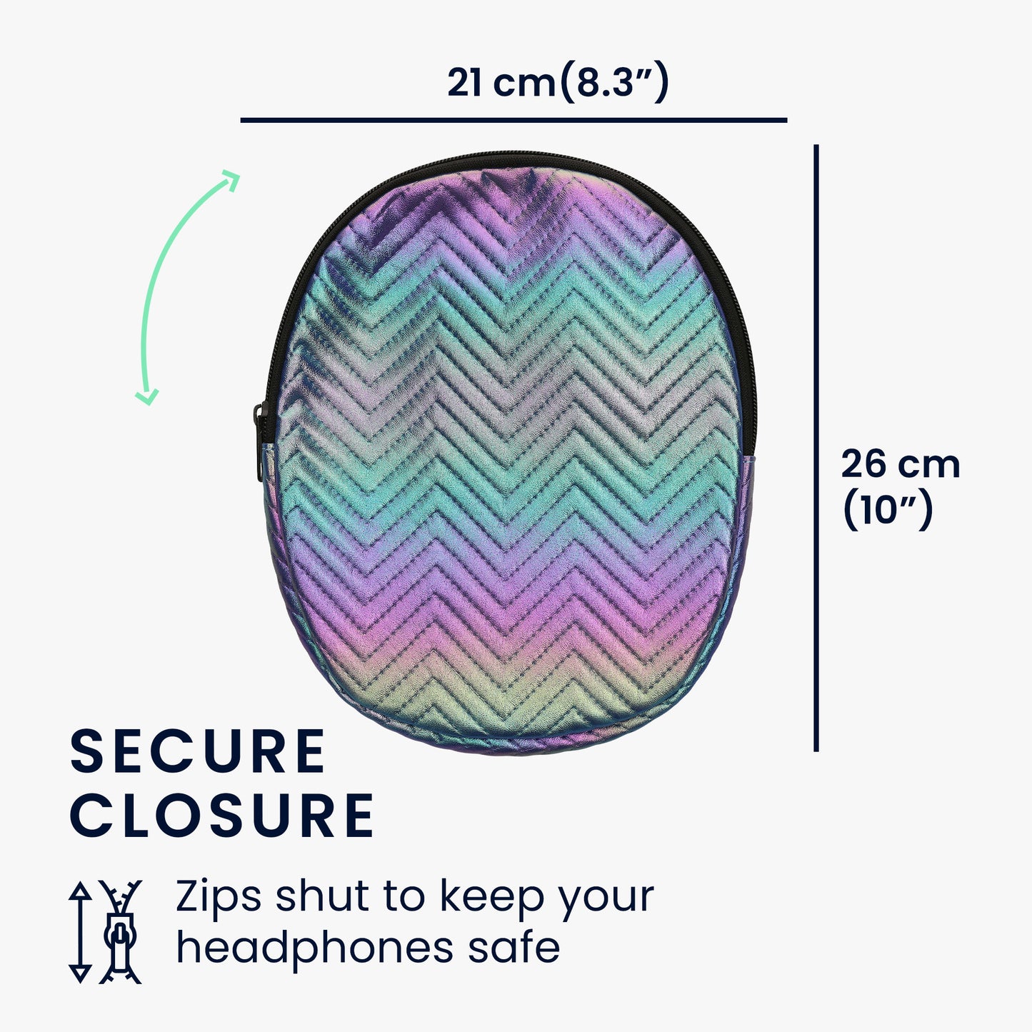 kwmobile Hülle für Sony WH-CH520 / WH-CH510 / MDR-ZX110 Tasche - Case für Headset aus Nylon