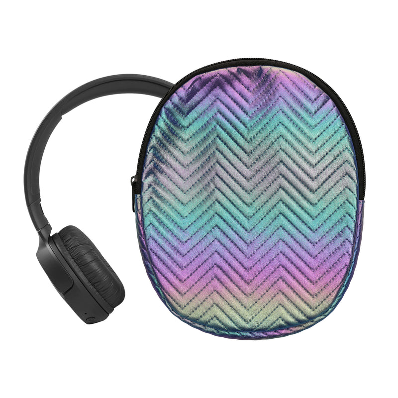 kwmobile Hülle für JBL Tune 600 / 500BT / 510BT / 450 Tasche - Case für Headset aus Metallic Kunstleder und Nylon