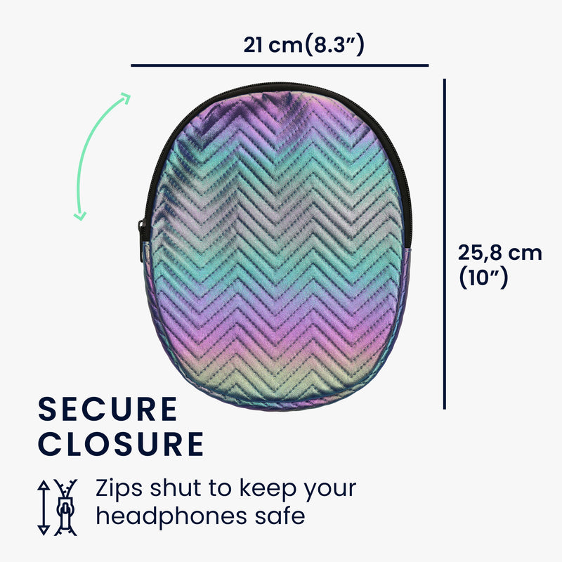kwmobile Hülle für JBL Tune 600 / 500BT / 510BT / 450 Tasche - Case für Headset aus Metallic Kunstleder und Nylon