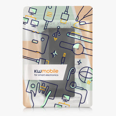 kwmobile Selbstklebender Laptop Organizer - Halterung Aufbewahrung für SSD externe Festplatte HDD Zubehör - Tasche