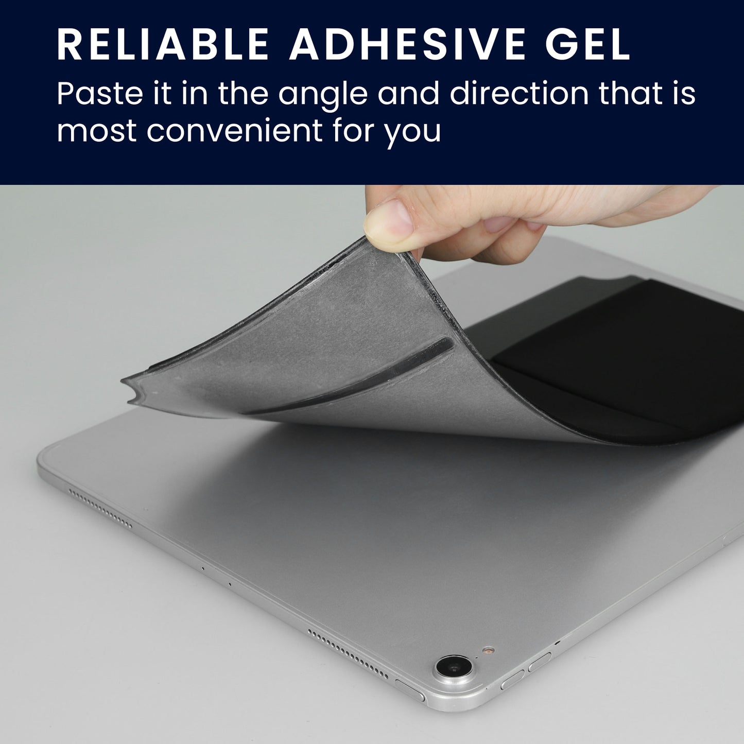 kwmobile Selbstklebender Laptop Organizer - Halterung Aufbewahrung für SSD externe Festplatte HDD Zubehör - Tasche für Wireless Mouse / Portable SSD / Portable HDD