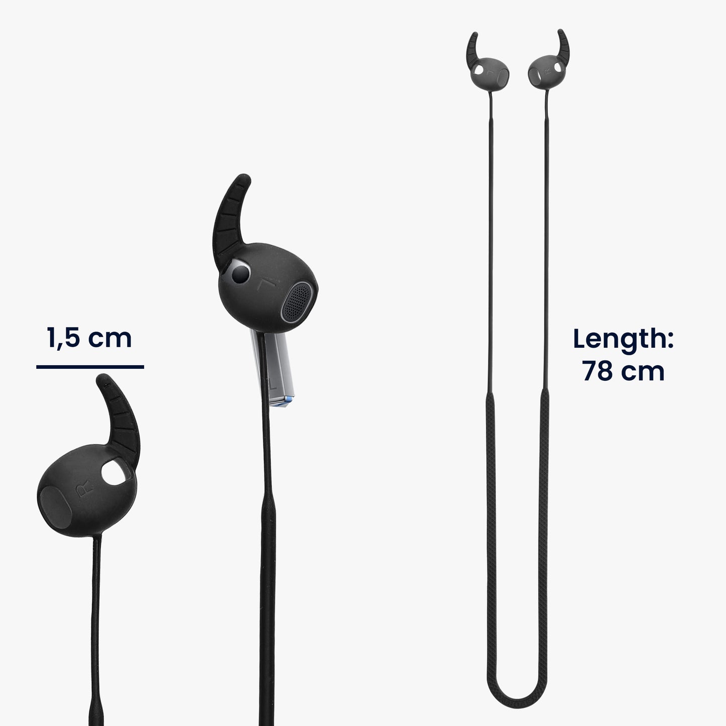 kwmobile Halteband kompatibel mit Samsung Galaxy Buds 3 Headphones - Kopfhörer Halter Band Strap