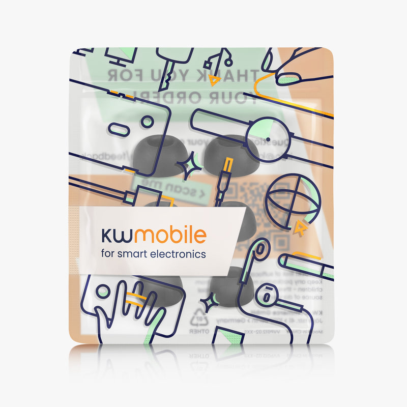 kwmobile Polster kompatibel mit Anker Soundcore P40i / Soundcore P20i