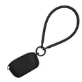 kwmobile Hülle kompatibel mit JBL Vibe Buds Kopfhörer - Silikon Schutzhülle Etui Case Cover - mit Handschlaufe Schwarz Schwarz  