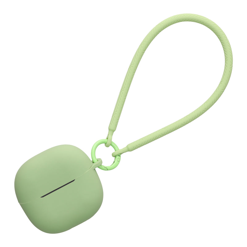 kwmobile Hülle kompatibel mit Xiaomi Redmi Buds 6 Lite Kopfhörer - Silikon Schutzhülle Etui Case Cover - mit Handschlaufe Matcha Grün Matcha Grün  
