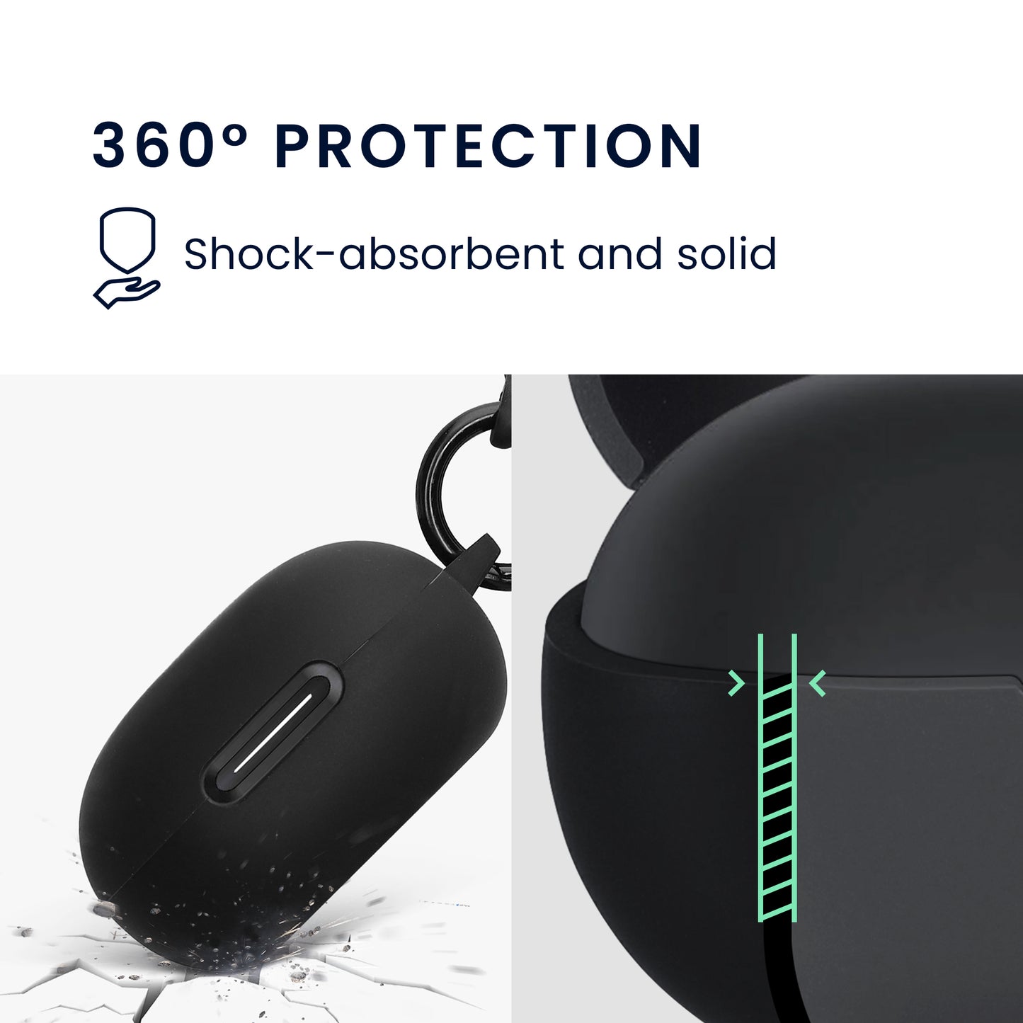 kwmobile Hülle kompatibel mit Anker soundcore P40i Kopfhörer