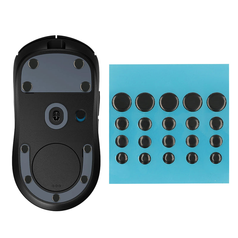 kwmobile Mouse Feet Sticker für Universal Gaming Mouse Mausgleiter - Maus Ersatz Glider aus PTFE - 4 verschiedenen Größen 6mm 6,5mm 7mm 10mm