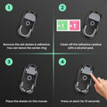 kwmobile Mouse Feet Sticker für Universal Gaming Mouse Mausgleiter - Maus Ersatz Glider aus PTFE - 4 verschiedenen Größen 6mm 6,5mm 7mm 10mm