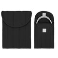 kwmobile Tasche für Headset / Overear headphone Kopfhörer - Weiche Headset Schutzhülle aus Stoff - Aufbewahrung für Zubehör - Cover in Schwarz Schwarz  