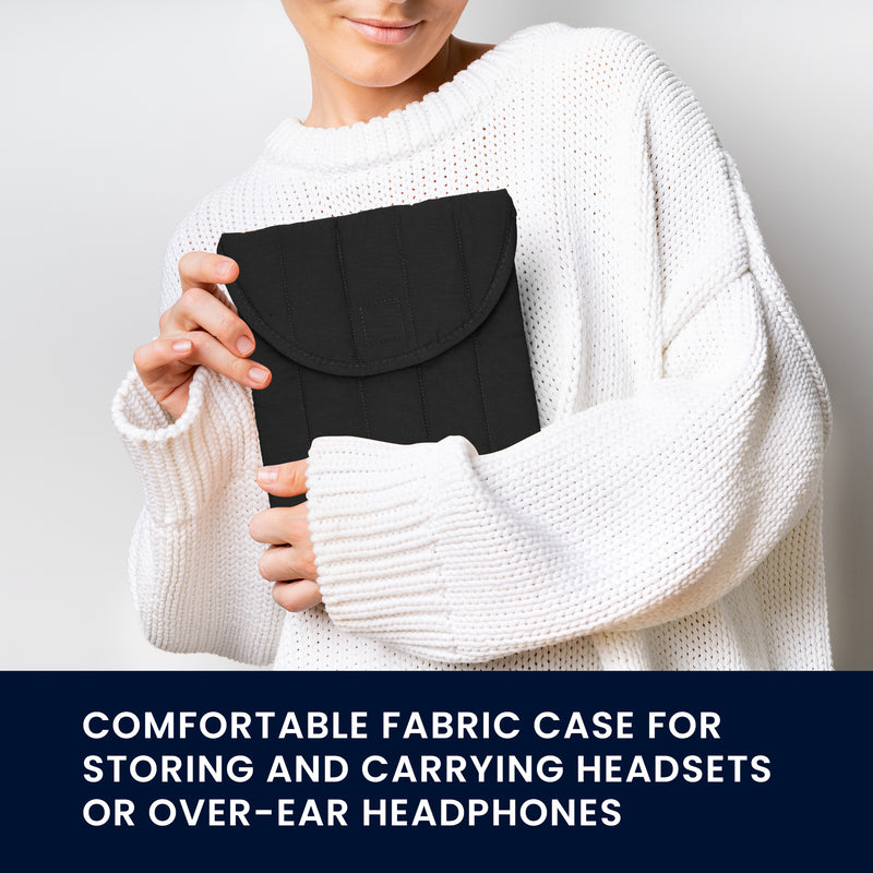 kwmobile Tasche für Headset / Overear headphone Kopfhörer - Weiche Headset Schutzhülle - Aufbewahrung für Zubehör - Cover