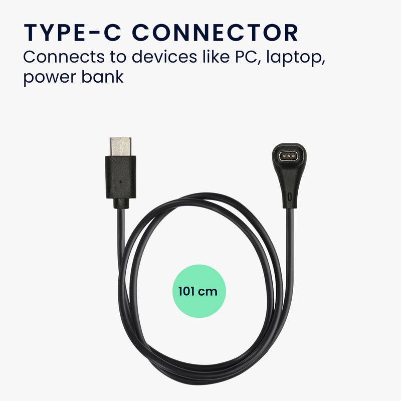kwmobile USB C Ladekabel kompatibel mit COROS PACE Pro Kabel Charger Smart Watch Ersatzkabel Fitnesstracker Aufladekabel