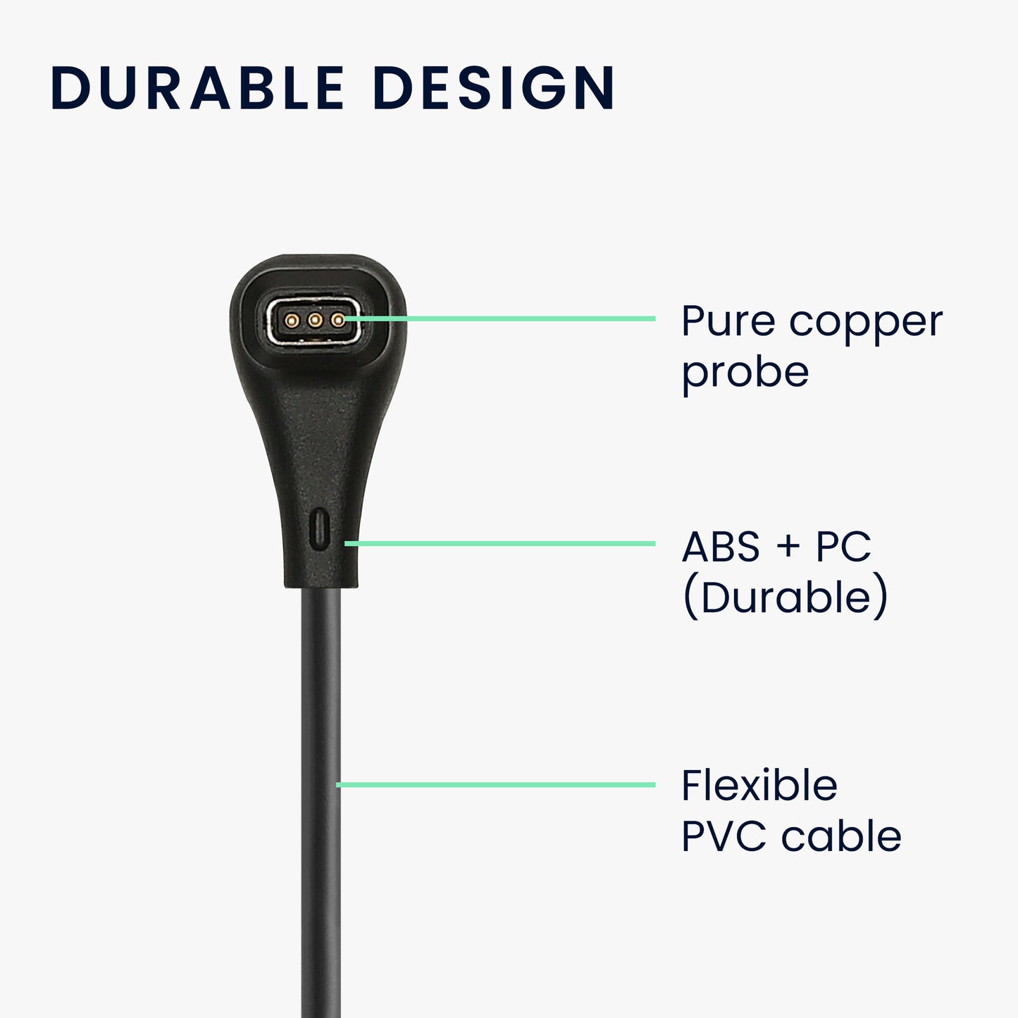 kwmobile USB C Ladekabel kompatibel mit COROS PACE Pro Kabel Charger Smart Watch Ersatzkabel Fitnesstracker Aufladekabel