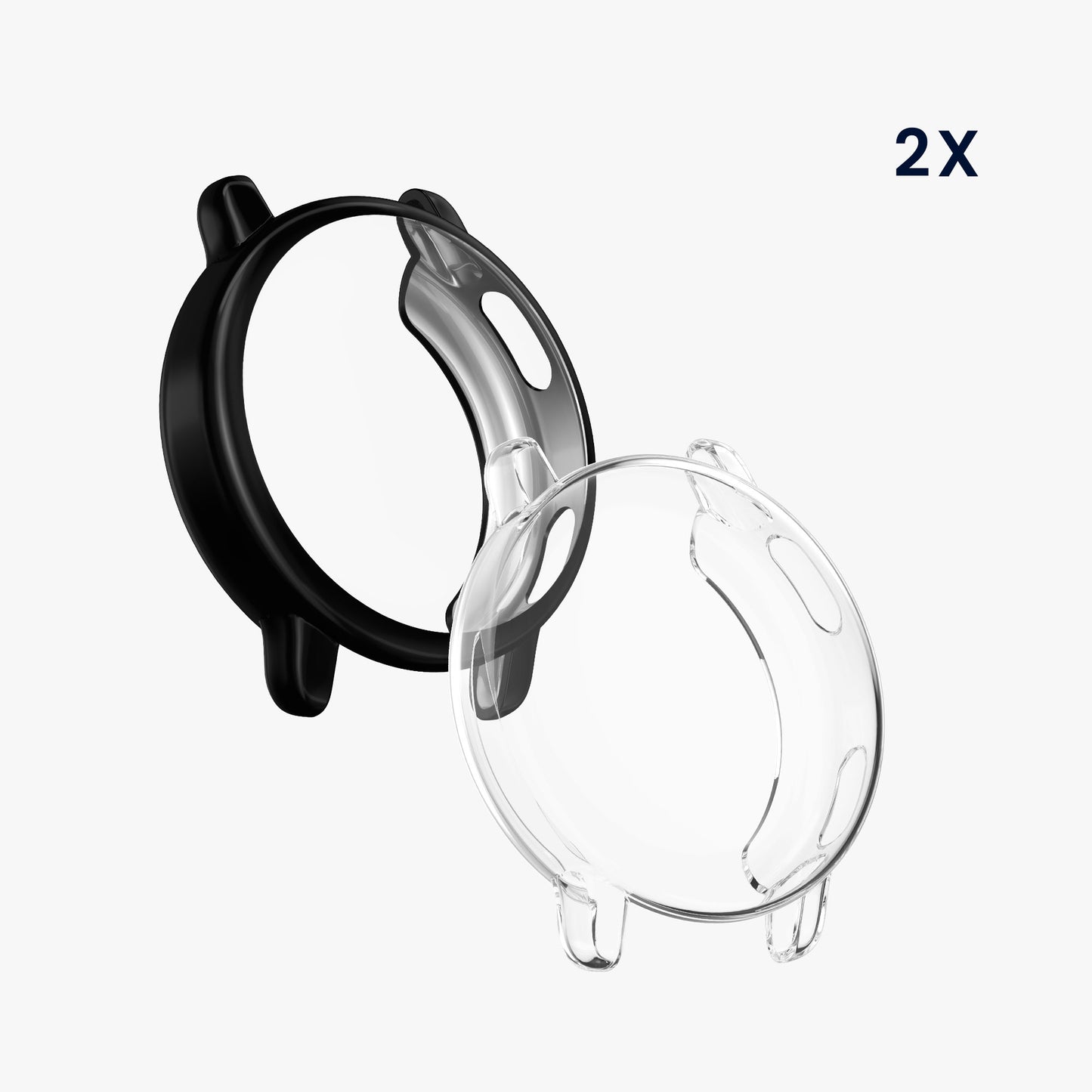 kwmobile Schutzhülle für Garmin vivoactive 5 / active 5 Fullbody Display Cover Set