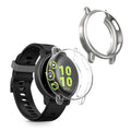 kwmobile 2x Schutzhülle kompatibel mit Garmin vivoactive 5 / active 5 Hülle - Fullbody Cover Set aus Silikon - Transparent Silber Transparent  [dsg04]