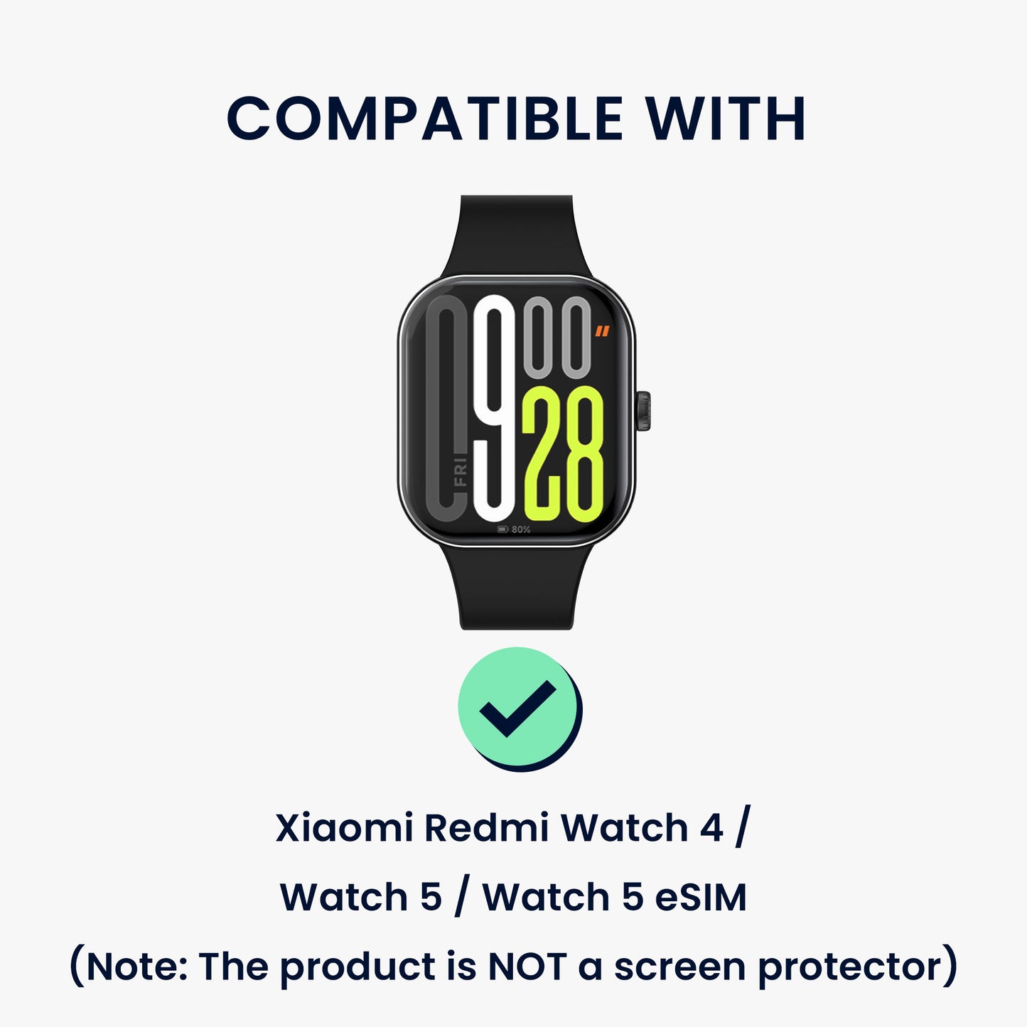 kwmobile Schutzhülle kompatibel mit Xiaomi Redmi Watch 4 / Watch 5 / Watch 5 eSIM Schutzrahmen - Glitzer Schutz Zubehör