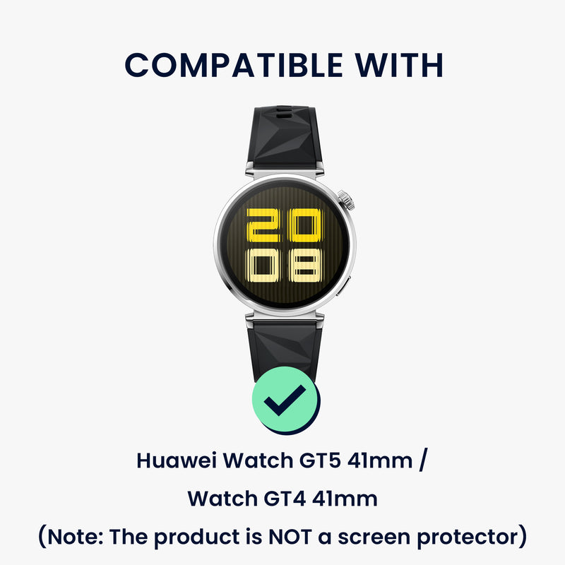 kwmobile Kunststoff Hülle kompatibel mit Huawei Watch GT5 41mm / Watch GT4 41mm Schutzhülle Schutzrahmen Glitzer Schutz Zubehör