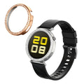 kwmobile 2x Kunststoff Hülle kompatibel mit Huawei Watch GT5 41mm / Watch GT4 41mm Schutzhülle Schutzrahmen - Glitzer Schutz Zubehör in Silber Rosegold Silber  [dsg02]