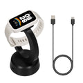 kwmobile USB Ladegerät kompatibel mit Xiaomi Mi Band 10 / Band 9 / 8 / 8Pro / Redmi Watch 3 Active - USB Kabel Charger Stand - Smart Watch Ladestation - Ladekabel mit Standfunktion in Schwarz Schwarz  