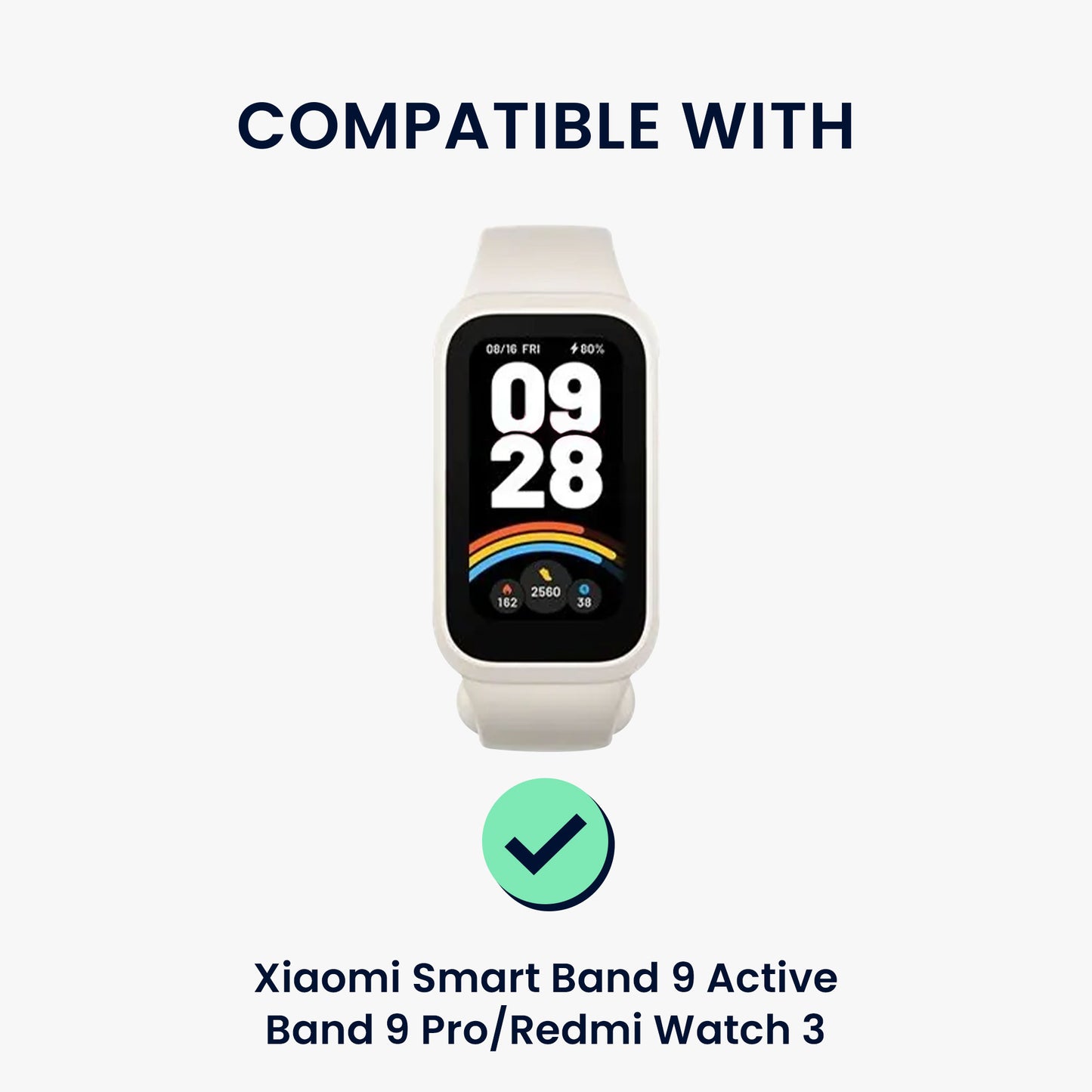 kwmobile USB Ladegerät kompatibel mit Xiaomi Mi Band 10 / Band 9 / 8 / 8Pro / Redmi Watch 3 Active - USB Kabel Charger Stand - Smart Watch Ladestation - Ladekabel mit Standfunktion