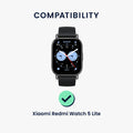 kwmobile Displayschutzfolie kompatibel mit Xiaomi Redmi Watch 5 Lite Folie Schutzfolie für Fitness Tracker robuster Displayschutz