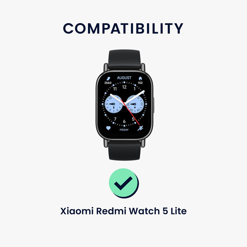 kwmobile Displayschutzfolie kompatibel mit Xiaomi Redmi Watch 5 Lite Folie Schutzfolie für Fitness Tracker robuster Displayschutz