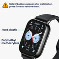 kwmobile Displayschutzfolie kompatibel mit Xiaomi Redmi Watch 5 Lite Folie Schutzfolie für Fitness Tracker robuster Displayschutz