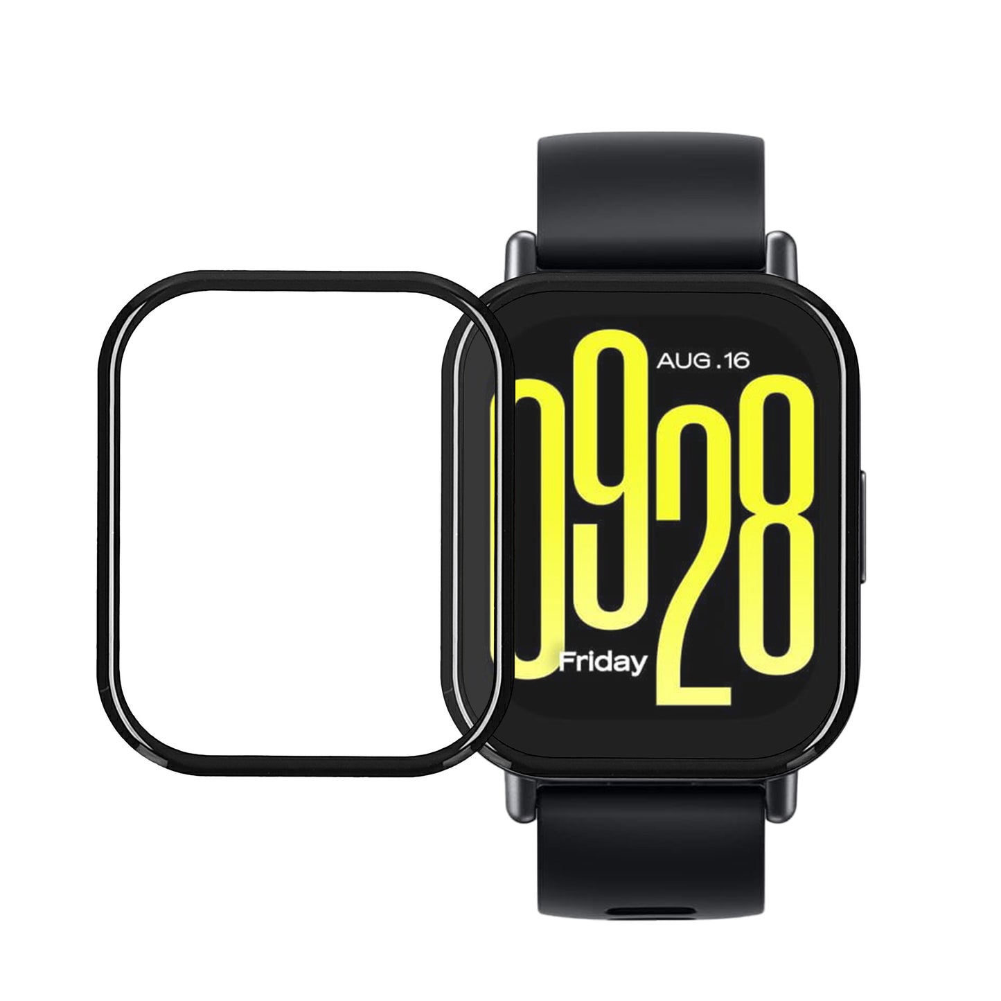 kwmobile 2x Transparente Displayschutzfolie kompatibel mit Xiaomi Redmi Watch 5 Active Folie - Schutzfolie für Fitness Tracker - robuster Displayschutz Transparent  
