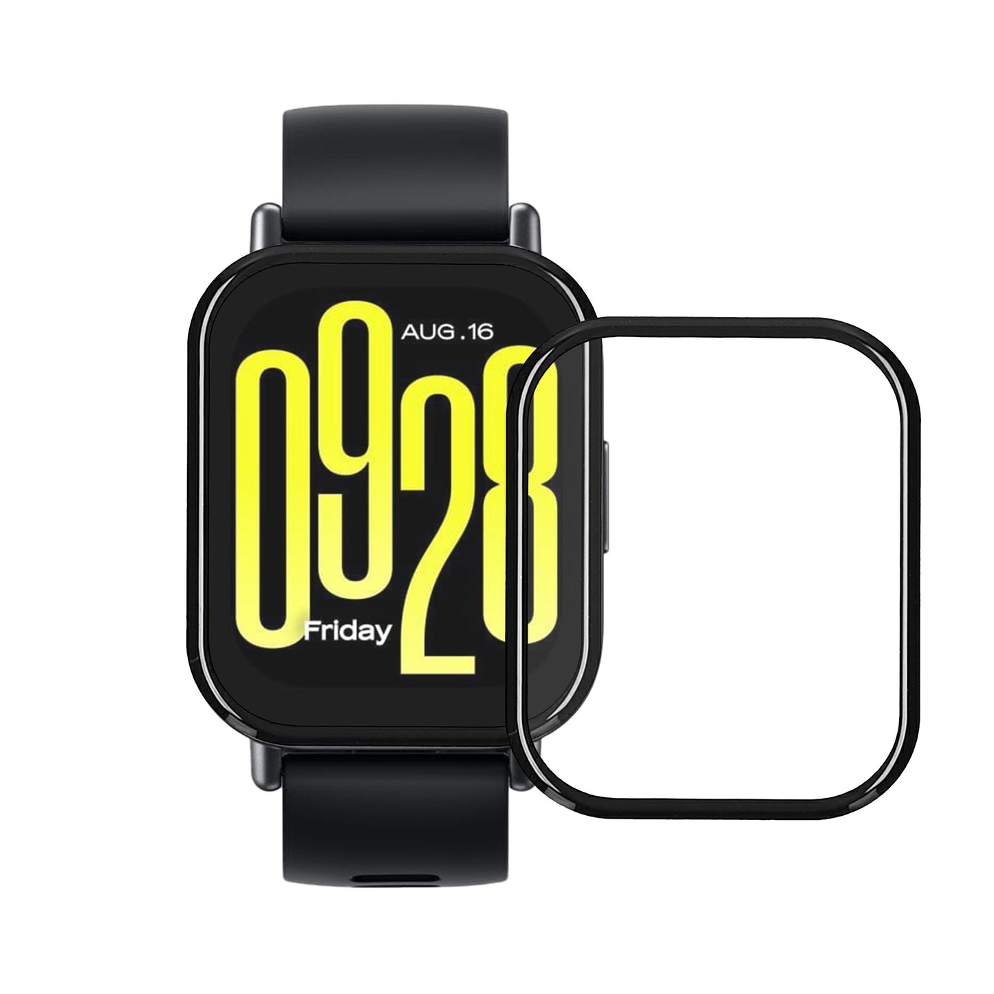 kwmobile Displayschutzfolie kompatibel mit Xiaomi Redmi Watch 5 Active Folie Schutzfolie für Fitness Tracker robuster Displayschutz
