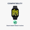 kwmobile Displayschutzfolie kompatibel mit Xiaomi Redmi Watch 5 Active Folie Schutzfolie für Fitness Tracker robuster Displayschutz