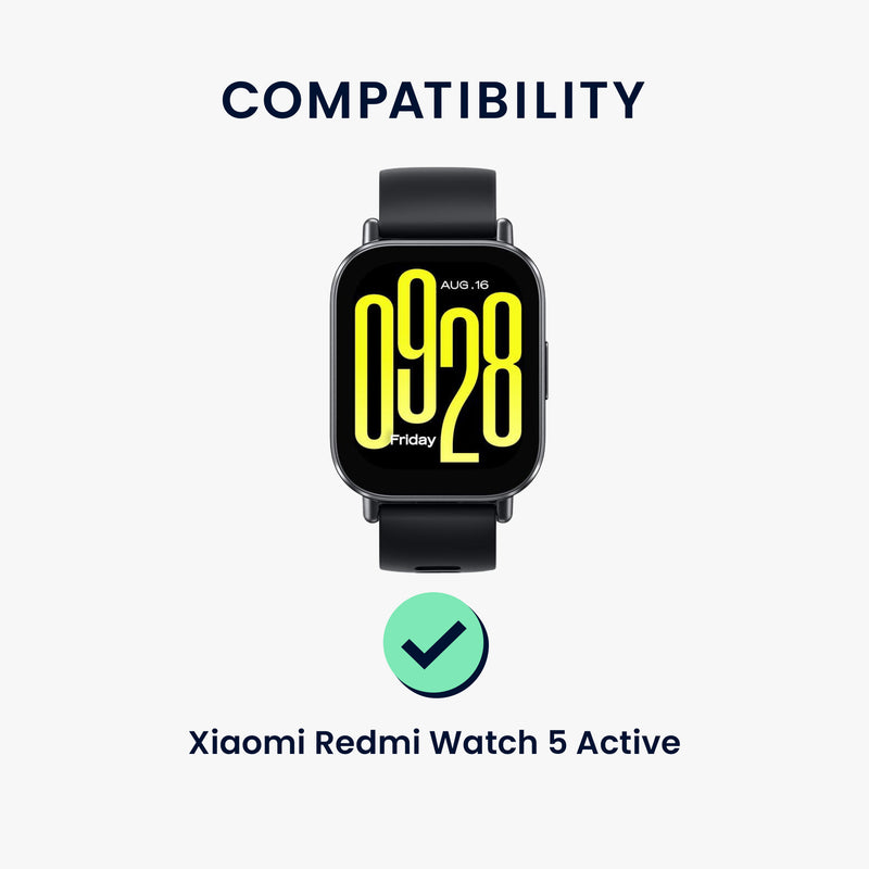 kwmobile Displayschutzfolie kompatibel mit Xiaomi Redmi Watch 5 Active Folie Schutzfolie für Fitness Tracker robuster Displayschutz