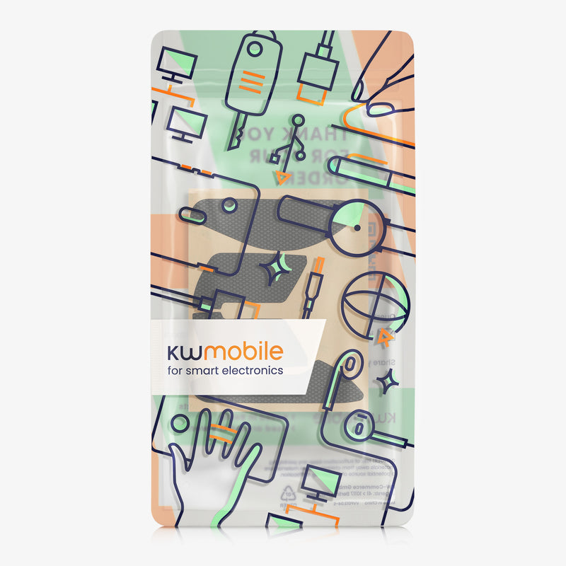 kwmobile Gaming Maus Grip Tape für Kingston Pulsefire Haste 2 Mouse Grip Tape Rutschfestes Griffband für PC Maus
