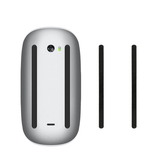kwmobile Mouse Feet Sticker kompatibel mit Apple Magic Mouse 1 / 2 Ersatz Glider - Mausfüße passgenau - Maus Glides in Schwarz Schwarz  
