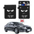 kwmobile Autoschlüssel Tasche kompatibel mit Autoschlüssel Schlüsselhülle - RFID Blocker Schlüssel Hülle aus Stoff Weiß Schwarz Weiß  [dsg01]
