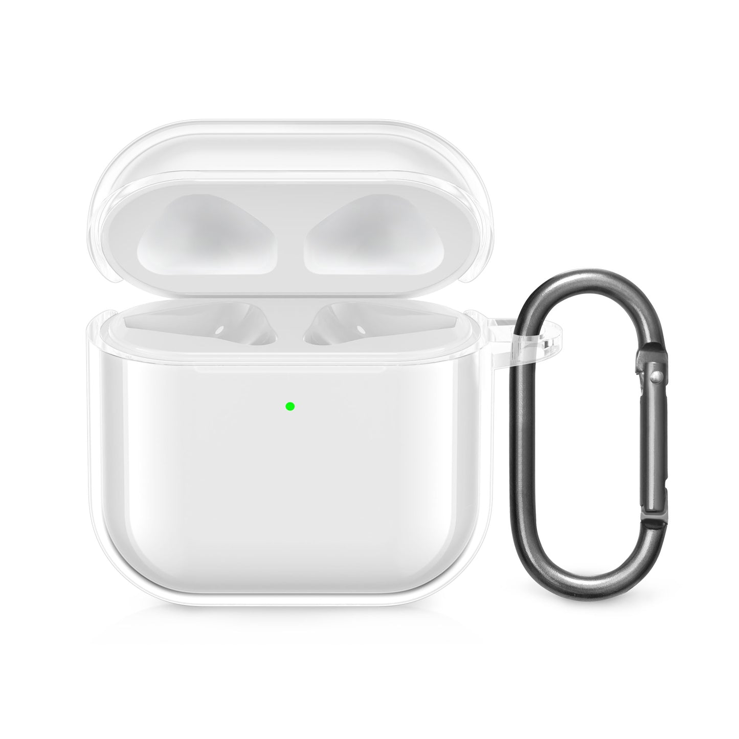 kwmobile Hülle für Apple Airpods 4 Case - TPU Silikon Schutzhülle - Kopfhörer Cover - Transparent Transparent  