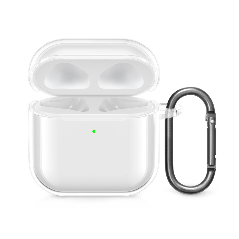 kwmobile Hülle für Apple Airpods 4 Case - TPU Silikon Schutzhülle - Kopfhörer Cover - Transparent Transparent  