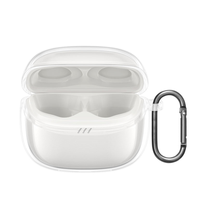 kwmobile Hülle für JBL Tune Buds 2 Case - TPU Silikon Schutzhülle - Kopfhörer Cover - Transparent Transparent  