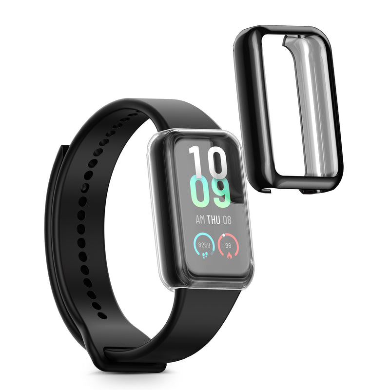 kwmobile Silikon Hülle für Amazfit Band 7 Schutzhülle Fullbody Display Cover Set