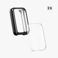 kwmobile Silikon Hülle für Amazfit Band 7 Schutzhülle Fullbody Display Cover Set