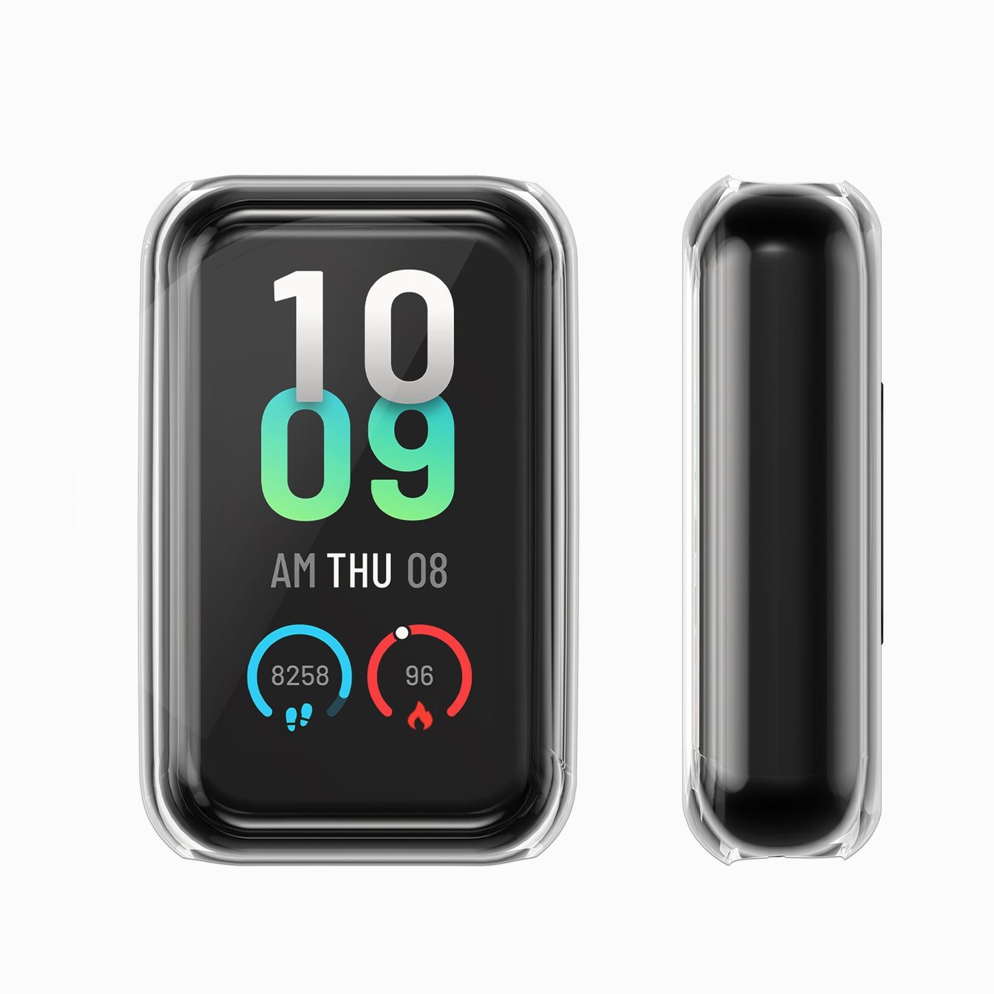 kwmobile Silikon Hülle für Amazfit Band 7 Schutzhülle Fullbody Display Cover Set
