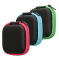 kwmobile 3x In-Ear Kopfhörer Tasche - In Ear Headphones Schutztasche - Earphones Etui Case Cover Hülle für Kopfhörer in Schwarz Grün Rosa Hellblau Schwarz  [dsg02]