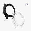 kwmobile Glas Hülle für Xiaomi Watch S4 / Watch S4 eSIM Schutzhülle Fullbody Fitnesstracker Case Set