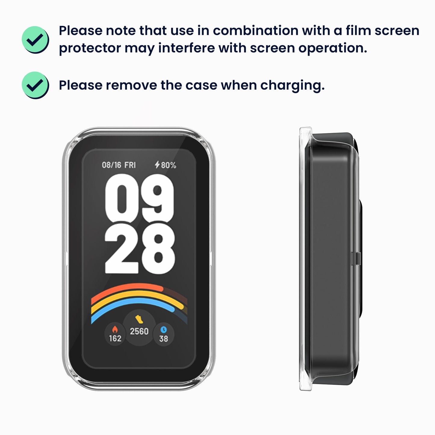 Hülle kompatibel mit Xiaomi Redmi Band 3 / Smart Band 9 Active